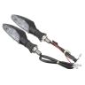 Allextreme EXTA02W Universal Turn Signal Indicator Light Front/Rear Round Blinker Bulb For Motorcycles (White, 2 Pcs)