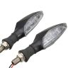 Allextreme EXTA02W Universal Turn Signal Indicator Light Front/Rear Round Blinker Bulb For Motorcycles (White, 2 Pcs)