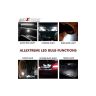AllExtreme EXTSD1W 12 LED Universal Car Interior Super Bright Roof Light Reading Dome Bulb Lamp with Festoon Holder (6W, White, 1 Pc)