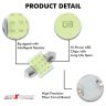AllExtreme EX12L1W 12 LED Universal Car Interior Super Bright Roof Light Reading Dome Bulb Lamp with Festoon Holder (6W, White, 1 Pc)