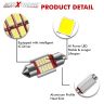 Allextreme EX10S1W 10 LED Universal Car Interior Super Bright Roof Light Reading Dome Bulb Lamp with Festoon Holder (5W, White, 1 Pc)