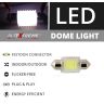 AllExtreme EX12D1W 12 LED Universal Car Interior Super Bright Roof Light Reading Dome Bulb Lamp with Festoon Holder (6W, White, 1 Pc)