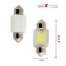 AllExtreme EX12D1W 12 LED Universal Car Interior Super Bright Roof Light Reading Dome Bulb Lamp with Festoon Holder (6W, White, 1 Pc)