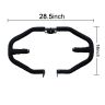 Allextreme EX9SL1B Heavy Duty Metal Leg Guard Front Bike Safety Crash Bar with Wrapped Black Rope Compatible for BS3, BS4 and BS6 Model Royal Enfield Bullet 350cc and 500cc (Black)