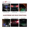 Allextreme EXT102M Universal T10 LED Parking Light Super Bright Interior Pilot License Plate Dome Indicator Lamp Bulb for Car Bike and Motorcycle (1W, Multicolor, 2 PCS)