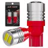Allextreme EXT102R Universal T10 LED Parking Light Super Bright Interior Pilot License Plate Dome Indicator Lamp Bulb for Car Bike and Motorcycle (1W, Red, 2 PCS)