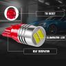 Allextreme EXT102R Universal T10 LED Parking Light Super Bright Interior Pilot License Plate Dome Indicator Lamp Bulb for Car Bike and Motorcycle (1W, Red, 2 PCS)