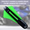 Allextreme EXHB22G 7/8" 22mm Motorcycle Hand Guard with LED Light Universal Bike Handle Protector Shield Handlebar Protection Gear (Green)