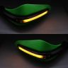 Allextreme EXHB22G 7/8" 22mm Motorcycle Hand Guard with LED Light Universal Bike Handle Protector Shield Handlebar Protection Gear (Green)