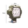 Allextreme EX6LMW1 Waterproof 6 LED White Fog Light With Strobe Feature Heavy Duty Work Lamp for Motorcycle Bike Car and SUV (18W, White, 1 Pc)