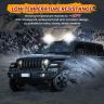 Allextreme EX6LMW1 Waterproof 6 LED White Fog Light With Strobe Feature Heavy Duty Work Lamp for Motorcycle Bike Car and SUV (18W, White, 1 Pc)
