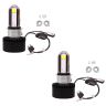 AllExtreme EXTHB2B 3 Side LED Headlight Bulb with Bluetooth connectivity, Cooling Fan & Canbus Head lamp Conversion Kit for Bikes Cars & SUV (30W, Multicolour, 2Pcs)