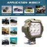 Allextreme EX6LM02 Waterproof 6 LED White Fog Light With Strobe Feature Heavy Duty Work Lamp for Motorcycle Bike Car and SUV (18W, White, 2 Pcs)