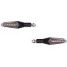 Allextreme EXTSYB2 Dual Tone 6 LED Side Indicator Light Front Rear Universal Fit Turn Signal Lamp for Bikes and Motorcycles (Yellow & Blue, 2 Pcs)
