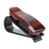 AllExtreme EXCGHDD 1 Pc Car Sunglass Holder Eyeglasses Storage Fastener Sun Visor Clip-on Glass Case for SUVs (Dark Brown)