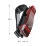 AllExtreme EXCGHDD 1 Pc Car Sunglass Holder Eyeglasses Storage Fastener Sun Visor Clip-on Glass Case for SUVs (Dark Brown)
