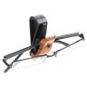 AllExtreme EXCGAA 2 Pcs Car Sunglass Holder Eyeglasses Storage Fastener Sun Visor Clip-on Glass Case for SUVs (Light Brown)