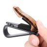 AllExtreme EXCGAA 2 Pcs Car Sunglass Holder Eyeglasses Storage Fastener Sun Visor Clip-on Glass Case for SUVs (Light Brown)