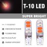 Allextreme 1W 10 LED Parking Light 6000K Bright Interior Pilot Licence Plate Lamp Door Courtesy Indicator Lamp for Cars Bikes Motorcycles (Red & Pink, 2 Pcs)