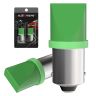 Allextreme EXB9BG2 BA9S LED Parking Light Super Bright Car Interior License Plate Wedge Dome Trunk Dashboard Bulb for Car Bike and Motorcycle (Green)