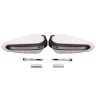 Allextreme EXPH22W 7/8" 22mm Motorcycle Hand Guard with LED Light Universal Bike Handle Protector Shield Handlebar Protection Gear (White), standard