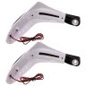 Allextreme EXPH22W 7/8" 22mm Motorcycle Hand Guard with LED Light Universal Bike Handle Protector Shield Handlebar Protection Gear (White), standard