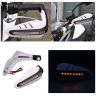Allextreme EXPH22W 7/8" 22mm Motorcycle Hand Guard with LED Light Universal Bike Handle Protector Shield Handlebar Protection Gear (White), standard