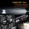 Allextreme EX40WF1 4 LED Fog Light Super Bright Spot Flood Beam Driving Lamp for Motorcycle Cars Bikes & SUV (40W, White Light, 1 Pc)