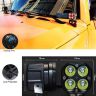 Allextreme EX40WF1 4 LED Fog Light Super Bright Spot Flood Beam Driving Lamp for Motorcycle Cars Bikes & SUV (40W, White Light, 1 Pc)
