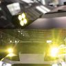 Allextreme EX40YF2 4 LED Fog Light Super Bright Spot Flood Beam Driving Lamp for Motorcycle Cars Bikes & SUV (40W, Amber Light, 2 Pcs)