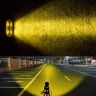 Allextreme EX40LY1 4 LED Fog Light Super Bright Spot Flood Beam Driving Lamp for Motorcycle Cars Bikes & SUV (40W, Amber Light, 1 Pc)