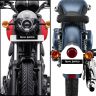 Allextreme EXDRL1T DRL LED Emblem Illuminating Bike Daytime Running Light with Brightening Logo Waterproof Motorcycle Glowing Driving Lamp Compatible for (1 Pc)