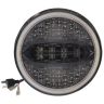 Allextreme EX7IYP1 75W Full Ring Round White LED Headlight 7 Inch Hi/Low Beam Angel Eye Lamp Compatible with Bullet/Harley Davidson/Jeep Wrangler (White & Yellow, Pack of 1)