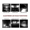 Allextreme EXT021W Universal T10 LED Parking Light Super Bright Interior Pilot License Plate Dome Indicator Lamp Bulb for Car Bike and Motorcycle (1W, White, 2 PCS)