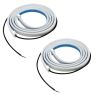 AllExtreme EXCDLM2 Flexible Daytime Running Strip Light Interior Car Door Turn Signal & Decorative LED for Cars (Red & White, 2 Pcs)