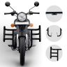 AllExtreme EXLGS5B Heavy Duty Stainless Steel Leg Guard with Black Coating Front Bike Safety Crash Bar Compatible for Reborn and Meteor (Black)