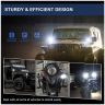 Allextreme EX3LFP2 3 LED Headlight Lamp Universal Waterproof Off Road Driving CREE LED Fog Light with Mounting Brackets for Bike, Jeep and Cars (30W, White, 2 Pcs)