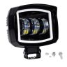 Allextreme EX3LFP1 3 LED Headlight Lamp Universal Waterproof Off Road Driving CREE LED Fog Light with Mounting Brackets for Bike, Jeep and Cars (30W, White,1 Pc)