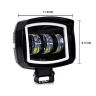 Allextreme EX3LFP1 3 LED Headlight Lamp Universal Waterproof Off Road Driving CREE LED Fog Light with Mounting Brackets for Bike, Jeep and Cars (30W, White,1 Pc)