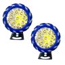 Allextreme EX9LED 9 LED Fog Light Red & Blue Beads and Multicolor Strobe Flash Waterproof White Spot Lamp for Motorcycle Bike Car (10W, 2 PCs)