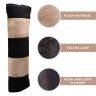 AllExtreme EXSCPB2 Seat Belt Shoulder Pad Cushions for Safety Plush & Comfortable Fabric Durable Adjustable Comfortable Driving Universal for Car, Camera, Bag (Beige & Black, 2 Pcs)