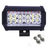 Allextreme EX30F1P 30 LED Fog Light Bar Flood LED Work Multi Rows Amber & White Light Waterproof Driving Lamp Universal for Car Motorcycle Bike (60W, 1 Pc)