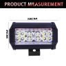 Allextreme EX30F2P 30 LED Fog Light Bar Flood LED Work Multi Rows Amber & White Light Waterproof Driving Lamp Universal for Car Motorcycle Bike (60W, 2 Pcs)
