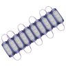 Allextreme EXMIL3B 3 LED Module Light Interior Exterior 12V 5730 Injection Decorative Lamp with Adhesive Backside for Car, Home & Decoration (10 Strips, Blue)