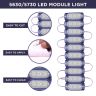 Allextreme EXMIL3B 3 LED Module Light Interior Exterior 12V 5730 Injection Decorative Lamp with Adhesive Backside for Car, Home & Decoration (10 Strips, Blue)