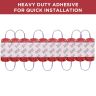 Allextreme EXMIL3R 3 LED Module Light Interior Exterior 12V 5730 Injection Decorative Lamp with Adhesive Backside for Car, Home & Decoration (10 Strips, Red)