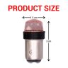 Allextreme EXBSG2R Silica Gel LED Bulb Parking Light Super Bright Lamp Chipset Silicone License Plate Dome Indicator for Car Bike and Motorcycle (3W, Red, 2 PCS)
