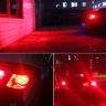 Allextreme EXBSG2R Silica Gel LED Bulb Parking Light Super Bright Lamp Chipset Silicone License Plate Dome Indicator for Car Bike and Motorcycle (3W, Red, 2 PCS)
