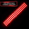 Allextreme EXM3ILR 3 LED Module Light Interior Exterior 12V 5730 Injection Decorative Lamp with Adhesive Backside for Car, Home & Decoration (20 Strips, Red)