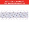 Allextreme EXMIL9R 9 LED Module Light Interior Exterior 12V 5730 Injection Decorative Lamp with Adhesive Backside for Car, Home & Decoration (20 Strips, Red)